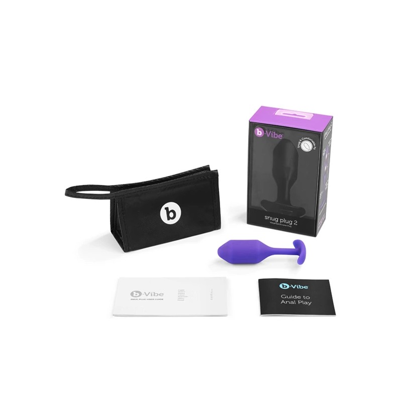 Plug analny - B-Vibe Snug Plug 2 Purple